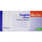 Телдіпін таблетки по 40 мг/5 мг, 30 шт.