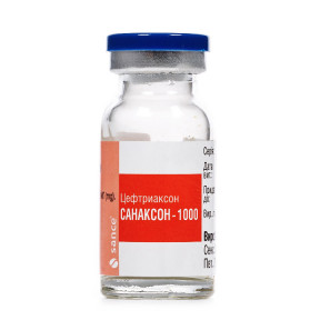 Санаксон-1000 порошок для розчину для ін'єкцій по 1000 мг, 1 шт.
