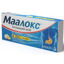 Маалокс таблетки жувальні по 400 мг, 20 шт.