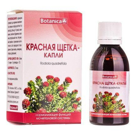 Красная щетка капли, 50 мл