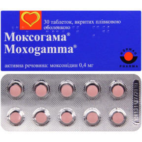 Моксогамма 0.4 мг №30 таблетки