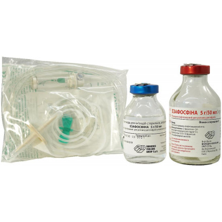 Езафосфіна 5 г ліофілізат для приготування розчину для інфузій