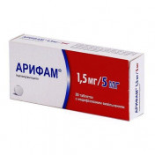 Арифам 1.5 мг /5 мг N30 таблетки