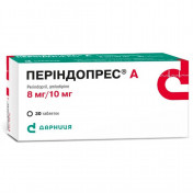 Періндопрес А таблетки по 8 мг/10 мг, 30 шт.