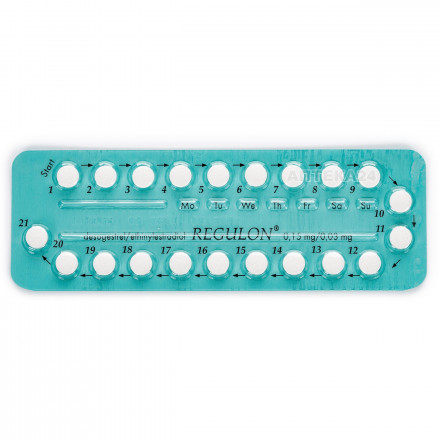 Регулон таблетки для контрацепции, 63 шт.