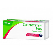 Симвастатин-Тева таблетки по 40 мг, 30 шт.