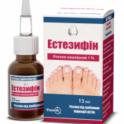Естезифін розчин нашкірний проти грибкових інфекцій нігтів 1%, 15 мл