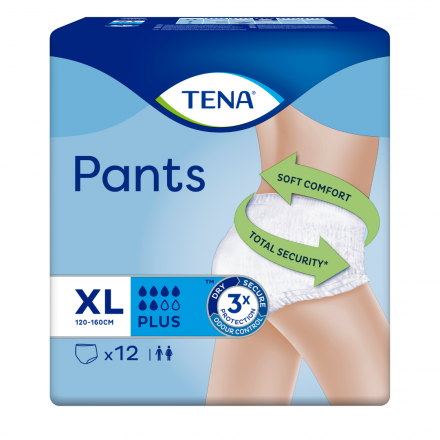 Підгузки-трусики Tena Pants Plus XL, 12 штук
