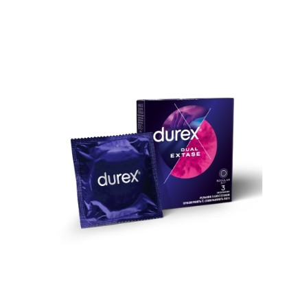 Презерватив durex dual extase №3