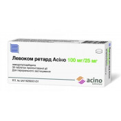 Левоком Ретард Асино таблетки при болезни Паркинсона 100 мг/25 мг №100