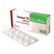 Амприл HL таблетки при гіпертонії по 2,5 мг/12,5 мг, 30 шт.