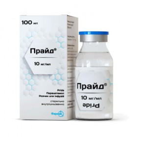 Прайд р-н д/інф.10мг/мл 100мл фл