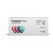 Кордерія Тріо табл. 4мг/1,25мг/10мг №30