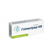 Глімепірид-КВ пігулки по 2 мг, 30 шт.