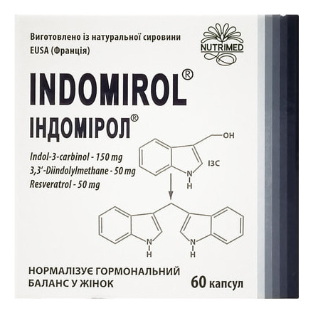 Індомірол капсули для нормалізації гормонального балансу у жінок 60 шт