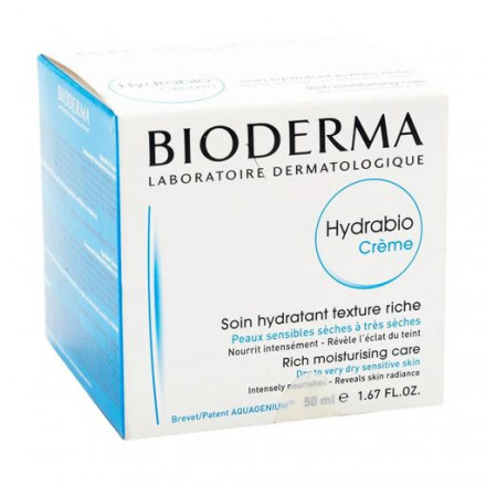 Крем Bioderma Hydrabio для чувствительной обезвоженной кожи лица, 50 мл
