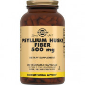 Солгар Псиліум клітковина шкірки листя подорожнику 500 мг капсули, 200 шт.