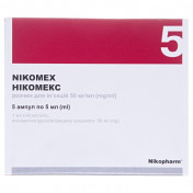 Нікомекс р-н д/ін. 50мг/мл амп. 5мл №5