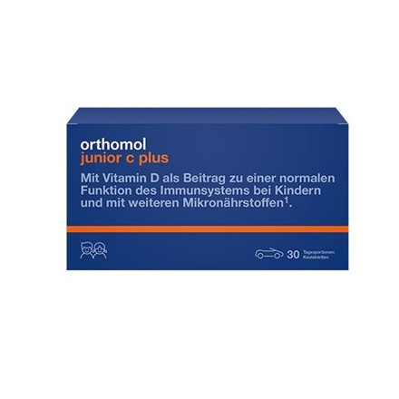 Ортомол Orthomol Junior жувальні машинки (для імунітету Вашої дитини)  30 днів (orange)