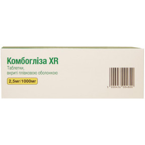 Комбогліза XR 2.5 мг 1000 мг №28 таблетки