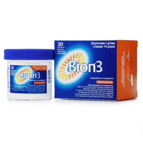 Бион 3 таблетки для взрослых и детей старше 14 лет, 30 шт.