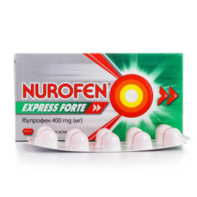 Нурофен Экспресс Форте капсулы по 400 мг, 10 шт.