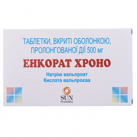 Енкорат Хроно таблетки по 500 мг, 30 шт.