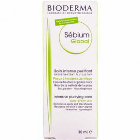 Крем Bioderma Sebium Global для проблемной кожи лица, 30 мл