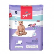 Пеленки дитячі Хеппі BELLA BABY 60x90 см. (5 шт.)  0723