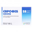 Еврофеб таблетки для лечения гиперурикемии покрытые оболочкой 80мг N28