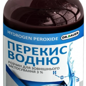 Перекись водню р-н 3%  200 мл у полім. фл. ЛЗ &amp;quot;DR. BAUER&amp;quot;