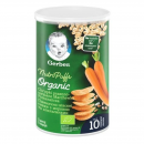 Снеки пшенично-вівсяні Gerber Organic з морквою і апельсином, 35 г