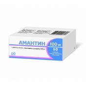 Амантин таблетки по 100 мг, 60 шт.