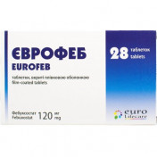Єврофеб таблетки для лікування гіперурикемії 120мг N28