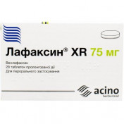Лафаксин XR таблетки пролонгованої дії по 75 мг, 28 шт.