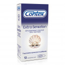 Презервативы Contex (Контекс) Extra Sensation рельефные с крупными точками для дополнительного стимулирования, 12 шт.