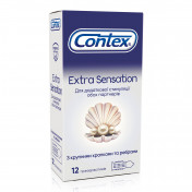 Презервативы Contex (Контекс) Extra Sensation рельефные с крупными точками для дополнительного стимулирования, 12 шт.