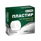 Пластир Dr.Bauer тканинна основа  1х500см  кат.