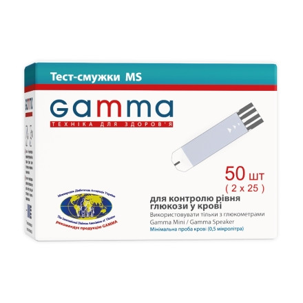 Тест-полоски Gamma MS №50