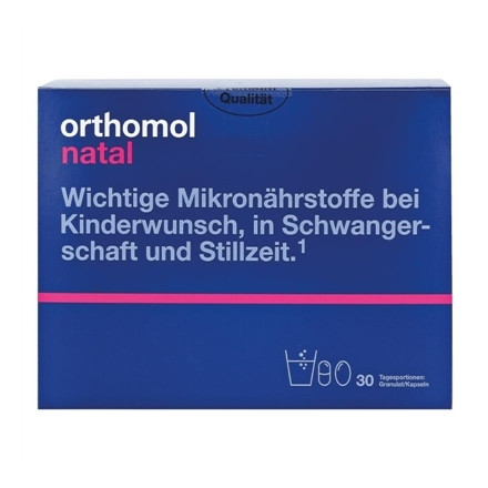 Ортомол Orthomol Natal гран. new (вітаміни для мами та малюка) 30 днів