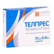 Телпрес таблетки по 40 мг, 28 шт.
