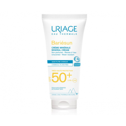 Крем сонцезахисний Uriage Bariesun мінеральний для обличчя і тіла, SPF50 +, 100 мл