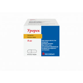 Урорек капсулы по 8 мг, 90 шт.