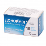 Донорміл 15 мг №10 табетки