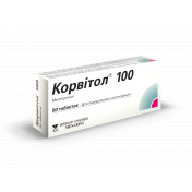 Корвітол 100 мг №50 таблетки