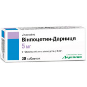 Вінпоцетин-Дарниця таблетки по 5 мг, 30 шт.