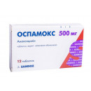 Оспамокс DT таблетки, що диспергуються, по 500 мг, 12 шт.