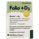 Фоліо + D3 дієтична добавка, таблетки, 90 шт.
