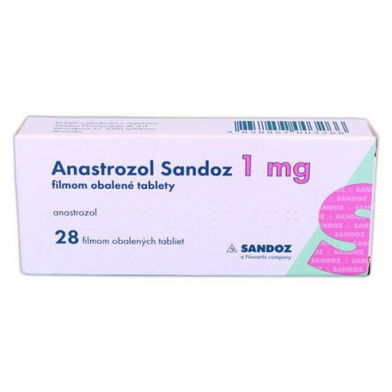 Анастрозол Сандоз таблетки по 1 мг, 28 шт.