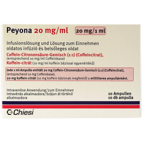 Пейона 20 мг 1 мл №10 розчин для інфузій